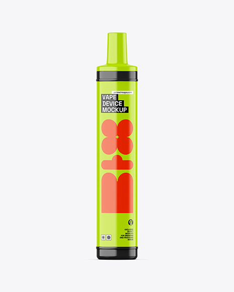 Glossy Vape Device Mockup