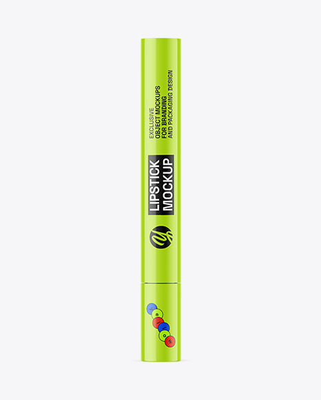 Glossy Lipstick Mockup