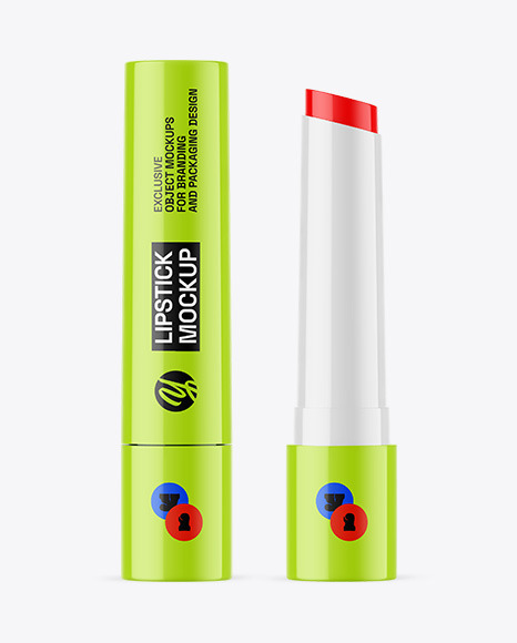 Glossy Lipstick Mockup