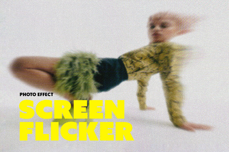 Retro Screen Flicker Photo Effect