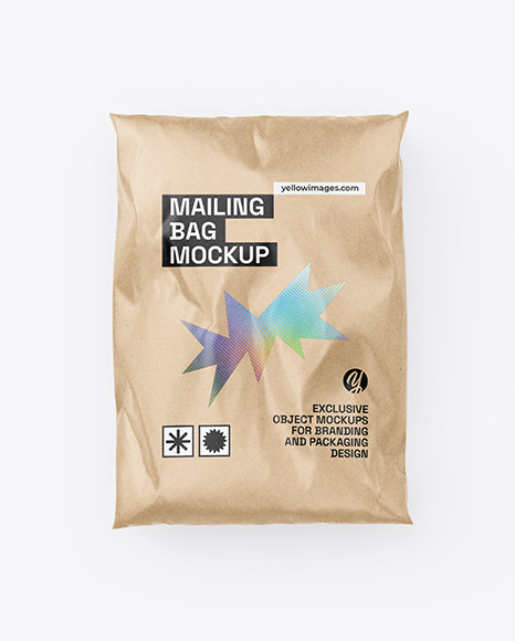 Kraft Mailing Bag Mockup
