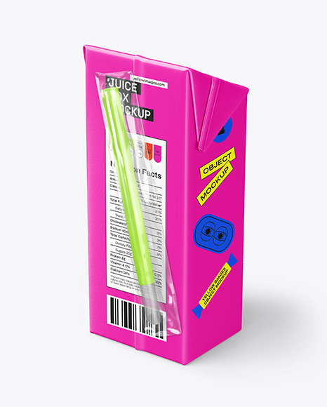 200ml Matte Juice Pack Mockup