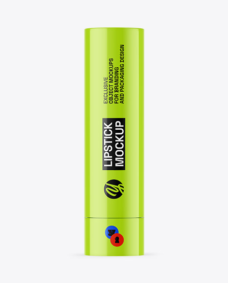 Glossy Lipstick Mockup