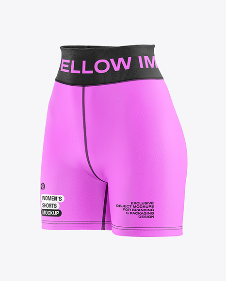 Women&#039;s Shorts Mockup - Half Side View