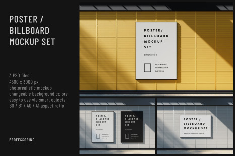 Poster / Billboard Mockup Set