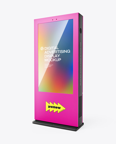 Digital LCD Stand w/ Glossy Screen Mockup