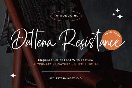 Dattena Resistance-Script Font