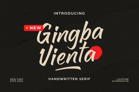 Gingba Vienta - Handwritten Serif