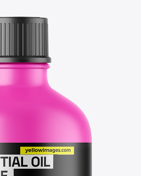 Matte Essential Oil Bottle Mockup - Free Download Images High Quality