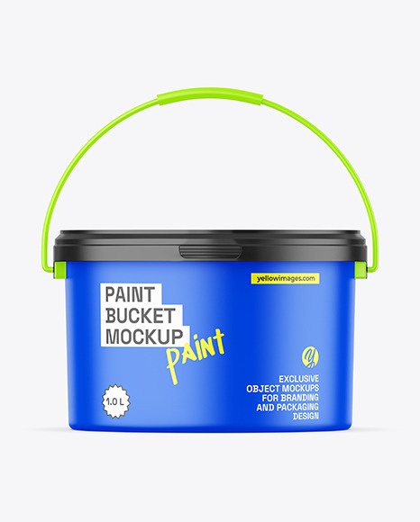 Matte Paint Bucket Mockup