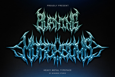 Morexbomb | Heavy Metal Font