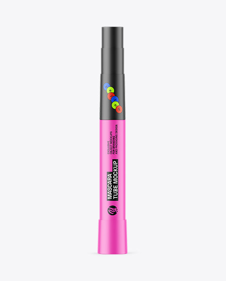 Matte Mascara Tube Mockup