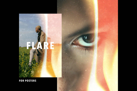 Light Leak Flare Film Poster Frame