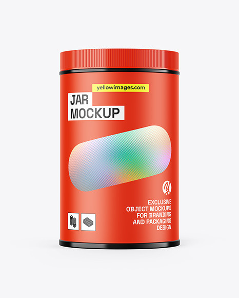 Glossy Jar Mockup