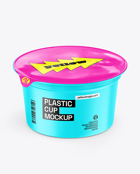 100g Yogurt Cup Mockup