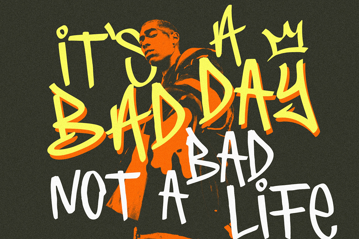 Moresign Tagging Graffiti on Yellow Images Creative Store