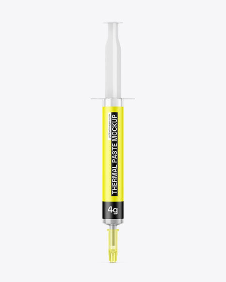 Thermal Paste Syringe Mockup