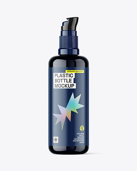 Dark Airless Bottle Mockup