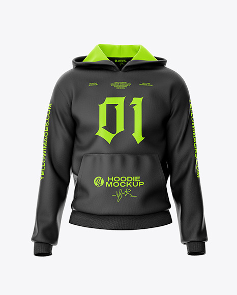 Men&#039;s Hoodie Mockup - Front View