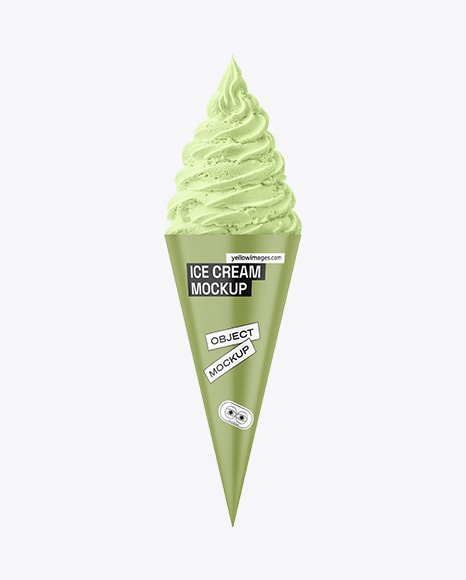 Ice Cream Cone Mockup