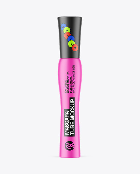 Matte Mascara Tube Mockup