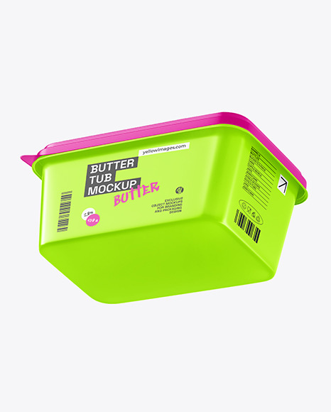 450g Tub with Butter  Mockup