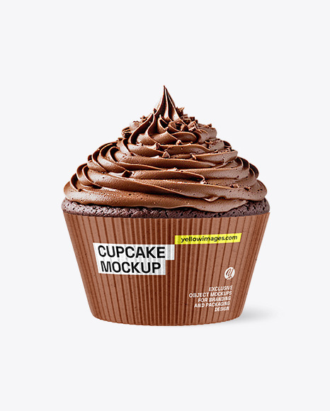 Chocolate Cupcake Mockup