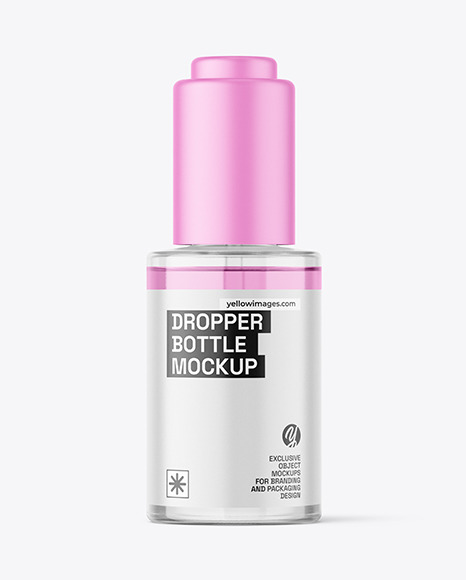 Clear Auto Loading Dropper Bottle Mockup
