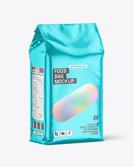 Metallized Food Bag Mockup