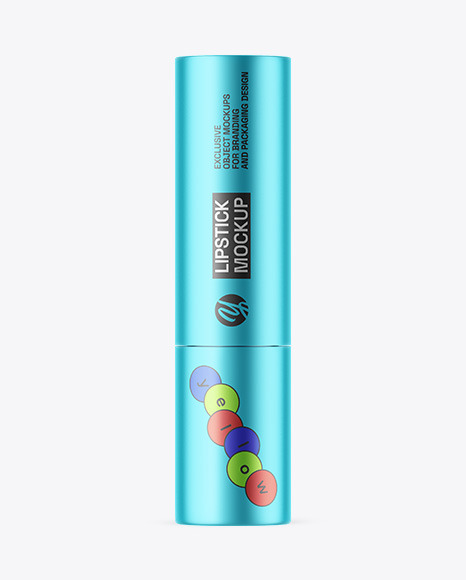 Matte Metallic Lipstick Mockup