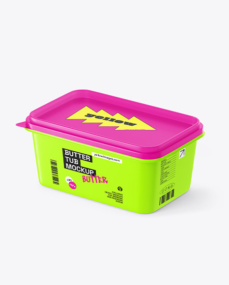 450g Butter Tub Mockup