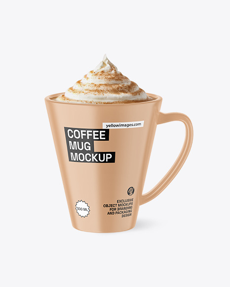Cappuccino Coffee Mug Mockup