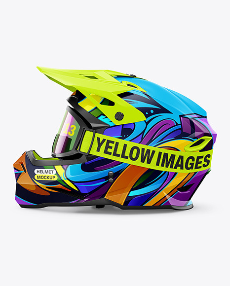 Motocross Helmet Mockup