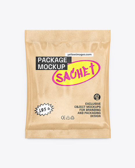 Kraft Sachet Mockup