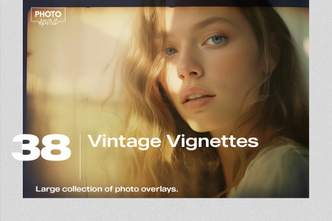 38 Vintage Vignettes Photo Effect Overlays