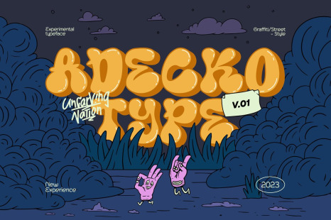 Graffiti Display Font Adecko