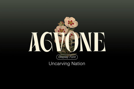Agvone - Display Font