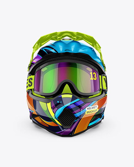 Motocross Helmet Mockup