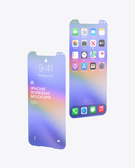 iPhone Screens Mockup