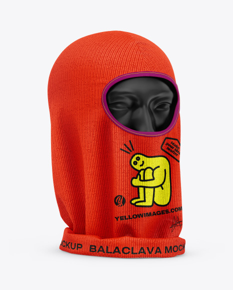 Wool Balaclava Mockup