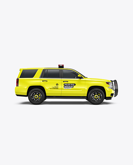 Police SUV Mockup - Side View - Free Download Images High Quality PNG, JPG