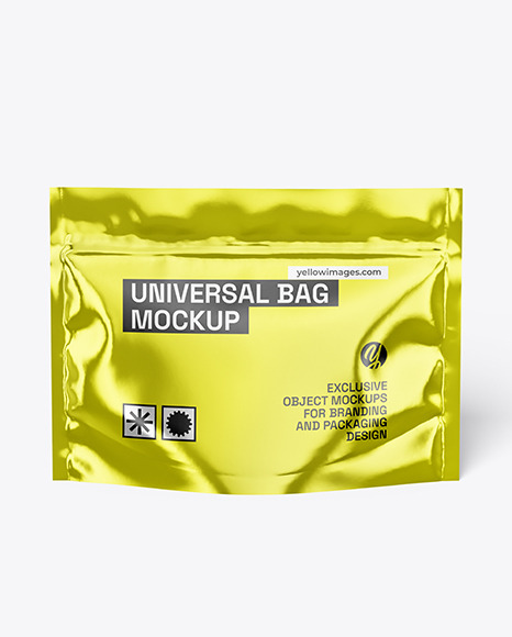 Metallic Universal Bag Mockup