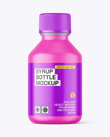 Matte Syrup Bottle Mockup