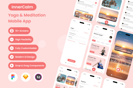 InnerCalm - Yoga &amp; Meditation Mobile App