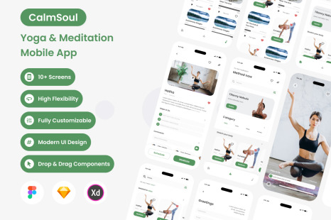 CalmSoul - Yoga &amp; Meditation Mobile App