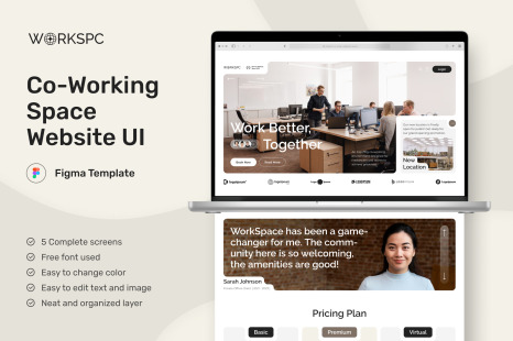 WorkScape - Co-Working Space Website