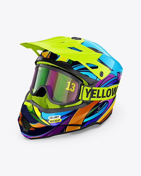 Motocross Helmet Mockup