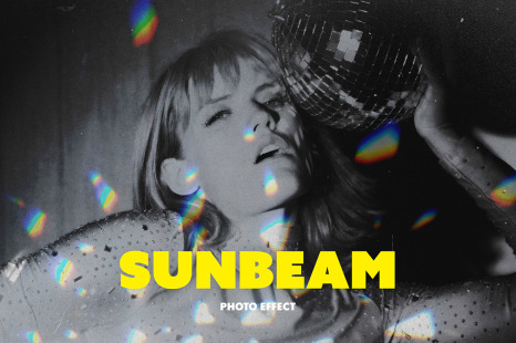 Retro Sunbeam Glints Photo Effect