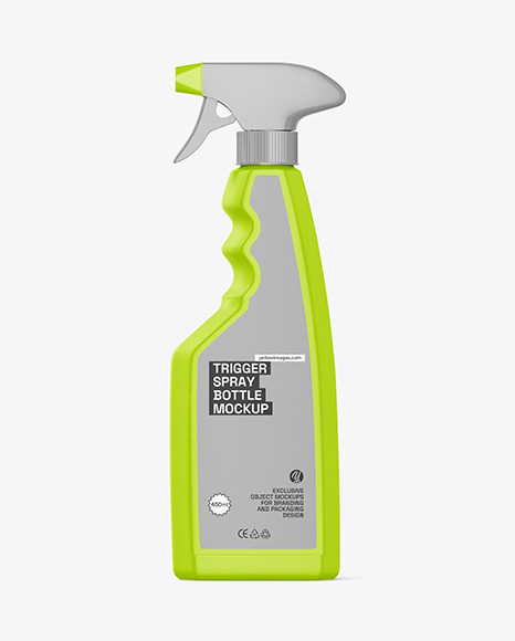 Matte Trigger Spray Bottle Mockup