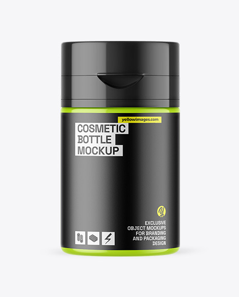 Glossy Cosmetic Bottle Mockup